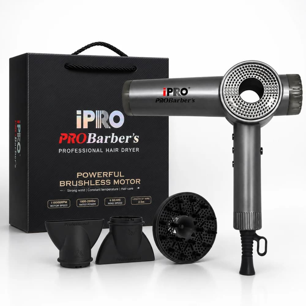 Uscător de Păr Profesional BIRAI ORION iPRO, 1800W, 110.000 RPM, Gri — imaginea 1