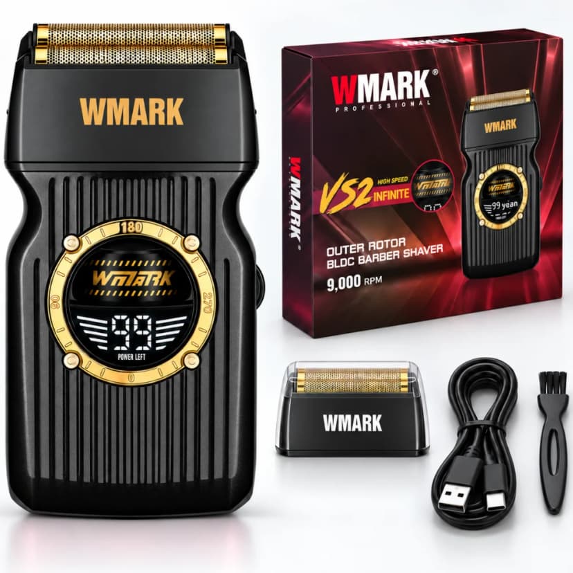 Shaver BIRAI WMARK VS2 Infinite, 9000 RPM, Negru