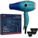 Uscător de Păr Profesional BIRAI iPRO Barber's V11, 2400W, Cablu 3 m, Verde-Albastru