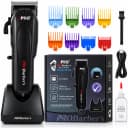 Mașină de Tuns Profesională BIRAI iPRO Barber's S8196, 7000 RPM, 8 Piepteni, Bază, Negru
