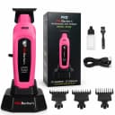 Trimmer Profesional BIRAI iPRO Barber's S-Line, 8000 RPM, Lamă Ceramică Zero-Gap, Roz