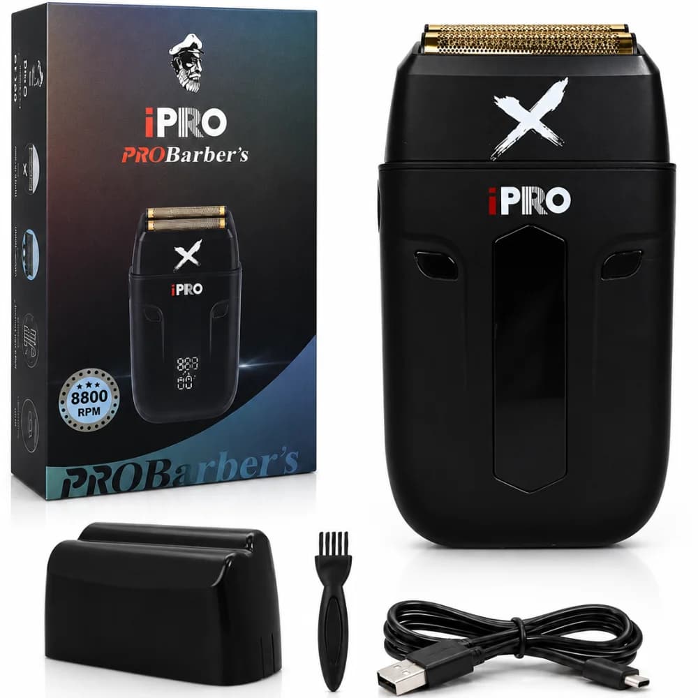 Aparat de Ras Electric Profesional BIRAI PulseX iPRO 4D, 8800 RPM, Waterproof, Negru — imaginea 1