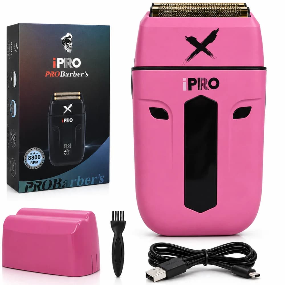 Aparat de Ras Electric Profesional BIRAI PulseX iPRO 4D, 8800 RPM, Waterproof, Roz — imaginea 1
