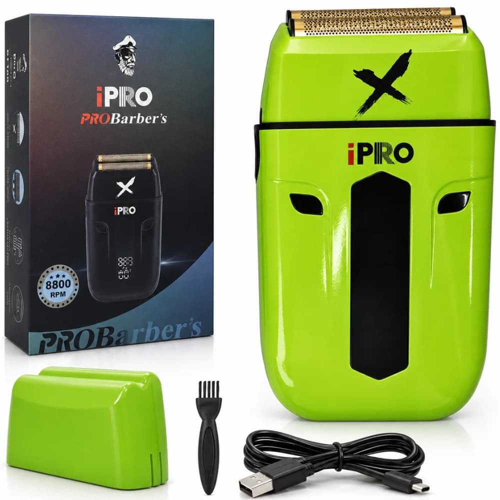 Aparat de Ras Electric Profesional BIRAI PulseX iPRO 4D, 8800 RPM, Waterproof, Verde — imaginea 1