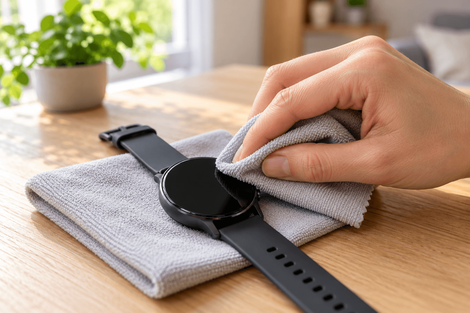 Curățare smartwatch: ecran, curea și încărcare corectă