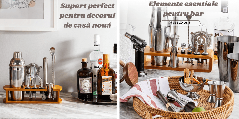 Set Barman BIRAI® – suport bambus pe bar