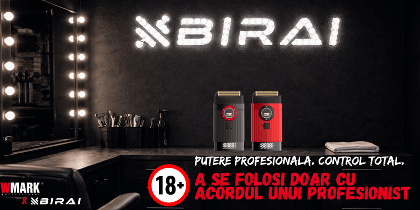 Shaver profesional BIRAI Spider 911 – cap de ras cu folie titan, motor MagLev