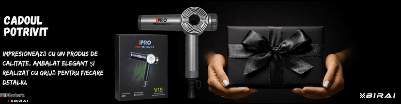 Uscător de păr profesional BIRAI ORION iPRO gri, 1800W, motor digital brushless 110.000 RPM