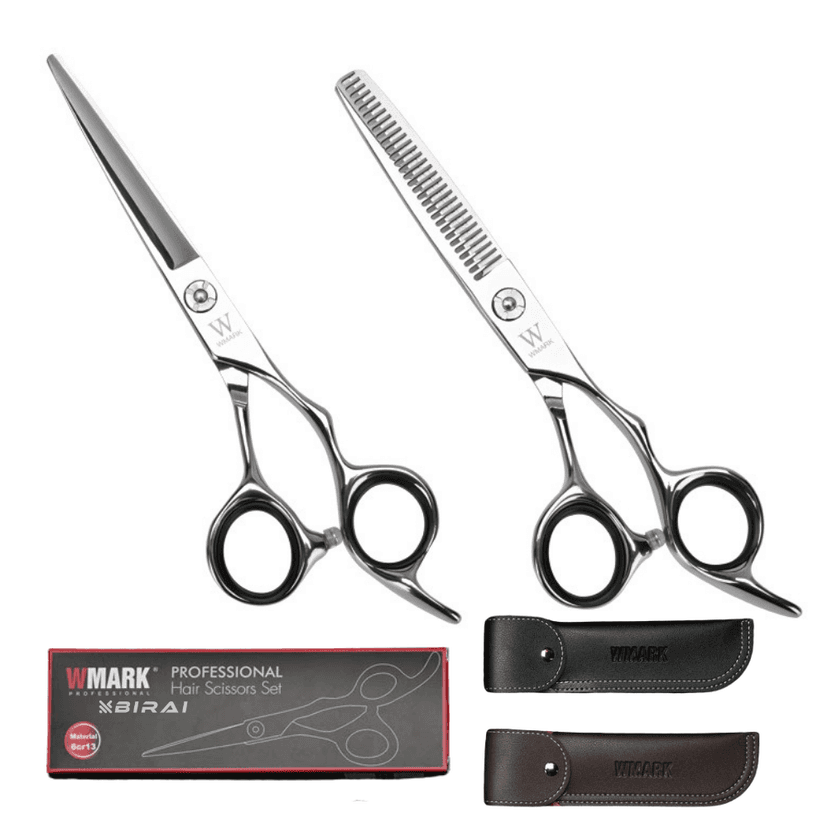 Set Foarfecă Profesională Tuns & Filat WMARK BIRAI®, Oțel Japonez, Accesorii