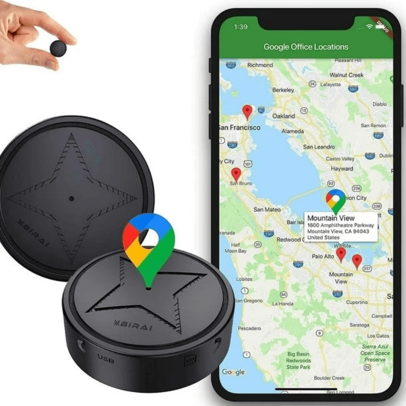 GPS Tracker Masina Antifurt BIRAI PG12 – Localizare in Timp Real, Magnet Puternic, Autonomie 5 Zile