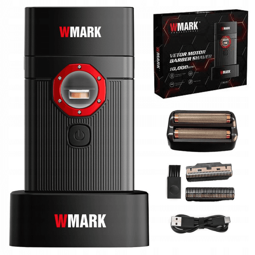 Aparat de ras electric BIRAI Spider 911, Profesional, 10.000 RPM, Wet & Dry, IPX7, Negru