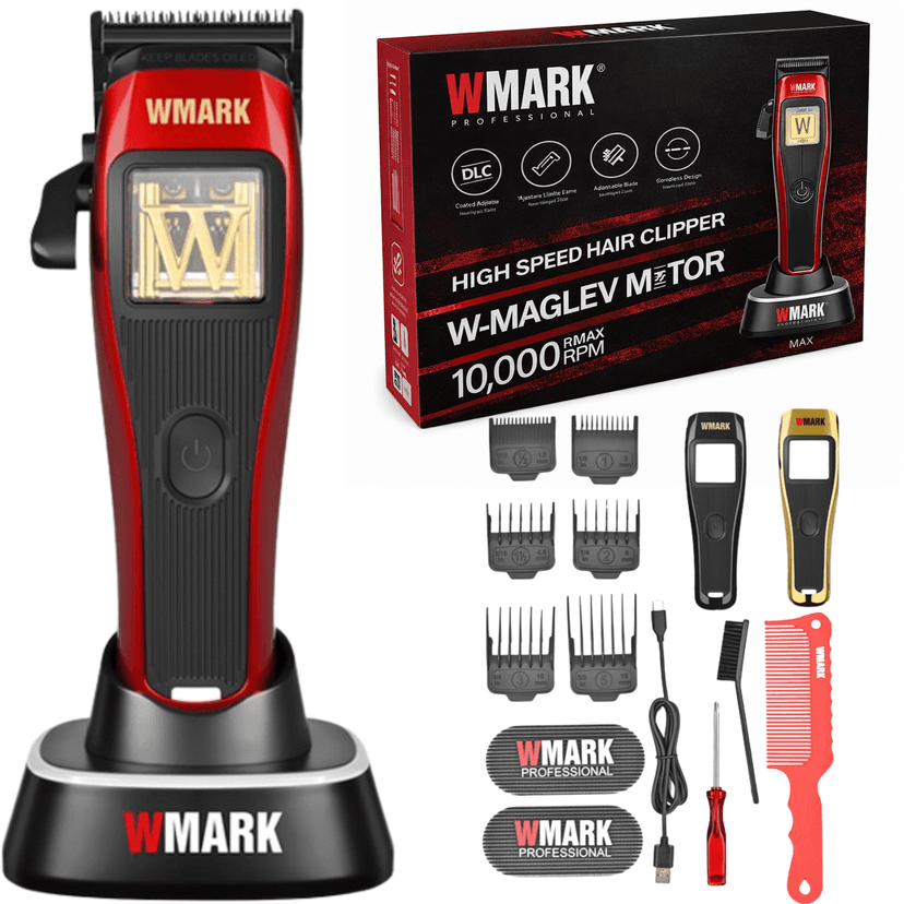 Masina de tuns profesionala BIRAI Velocity Pro, 10000 RPM, lama precisa, USB, aparat barba si par