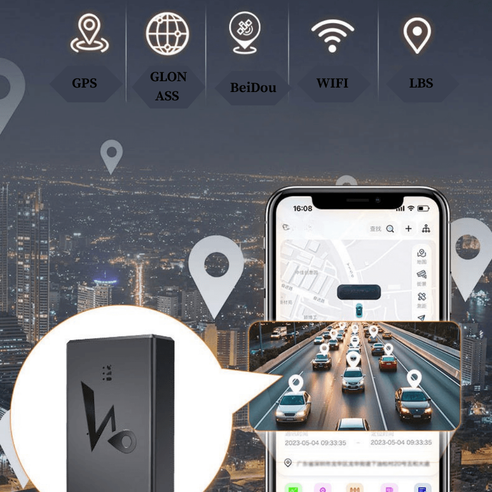 GPS tracker auto BIRAI Q8, 4G LTE, baterie 1200 mAh, fixare magnetică, IP65 — imaginea 4