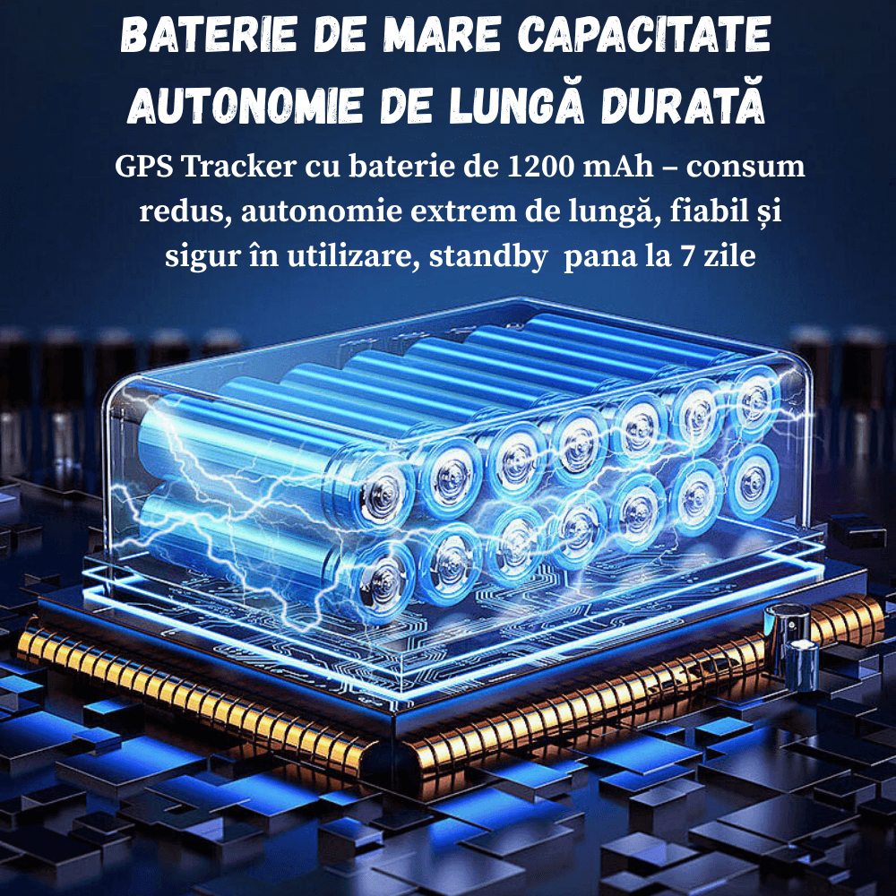 GPS tracker auto BIRAI Q8, 4G LTE, baterie 1200 mAh, fixare magnetică, IP65 — imaginea 7