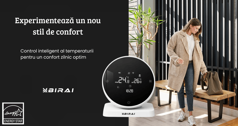 Controleaza temperatura locuintei prin comenzi vocale simple, pentru un plus de confort si eficienta.