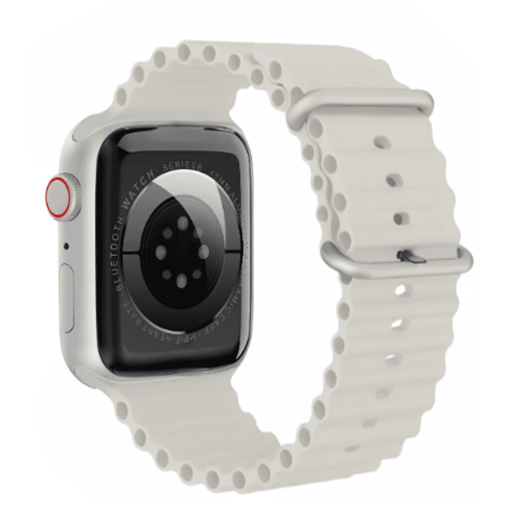 Smartwatch BIRAI X10 Pro 3 ecran curbat, NFC, apeluri Bluetooth, Crem — imaginea 4