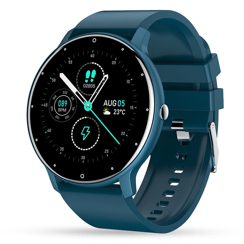 Smartwatch UltraSmart – Ceas Inteligent Slim cu Ecran Tactil HD, Monitorizare Sănătate, Notificări & Moduri Sport, Android & iOS, Albastru