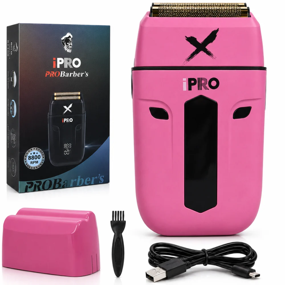 Aparat de Ras Electric Profesional BIRAI PulseX iPRO 4D, 8800 RPM, Waterproof, Roz