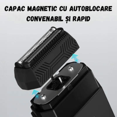 Aparat de Ras Electric Profesional BIRAI® BladeX PRO – Shaver 8500 RPM, 3 Lame Flexibile, Trimmer Integrat, Waterproof IPX7, Display LCD, Încărcare Rapidă USB, Umed/Uscat - imagine 4