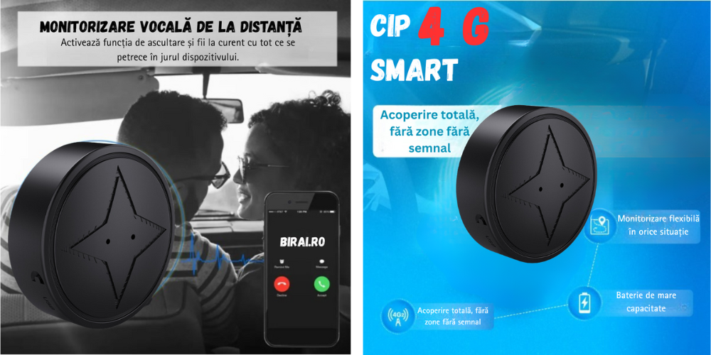 GPS Tracker Masina Antifurt BIRAI PG12 – Monitorizare Vocala si Cip 4G Smart