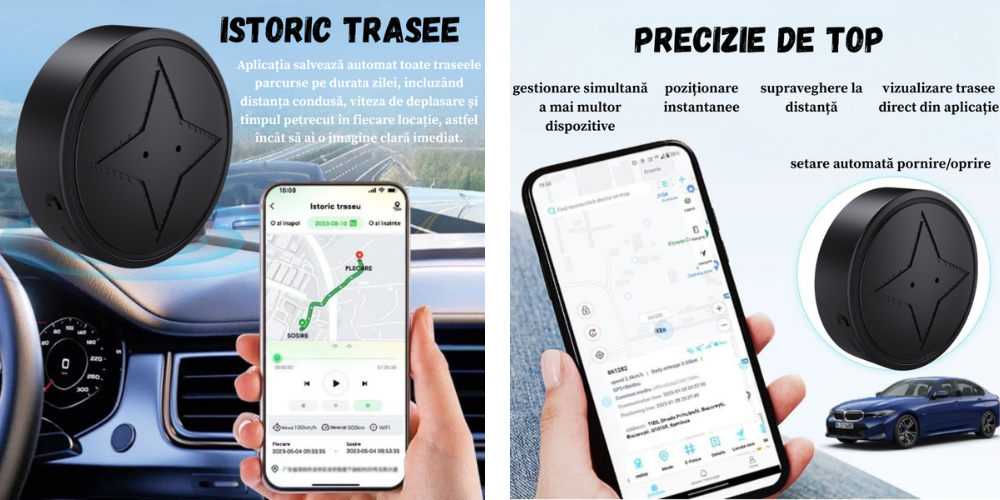 GPS Tracker Masina Antifurt BIRAI PG12 – Istoric Trasee si Localizare in Timp Real