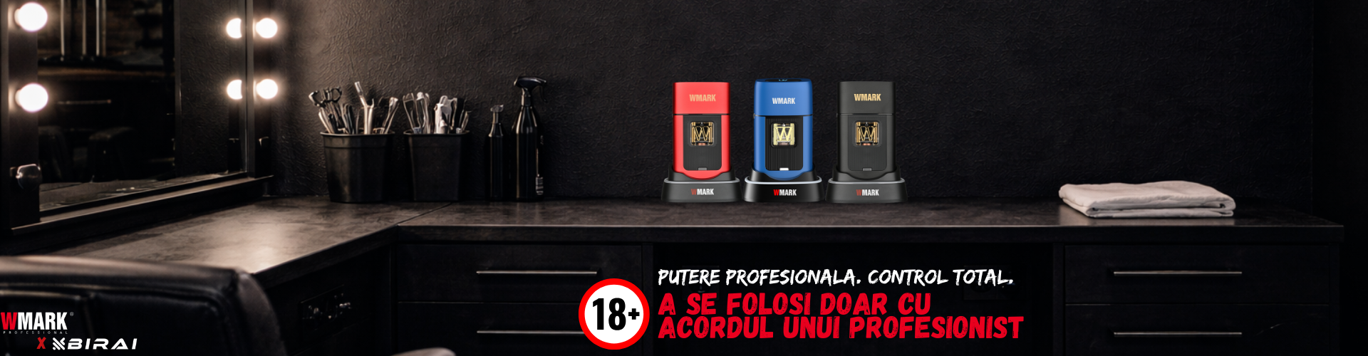 Shaver electric profesional Birai Velocity – aparat de ras cu ecran LED, design premium, autonomie mare, ideal pentru barbierit uscat si umed