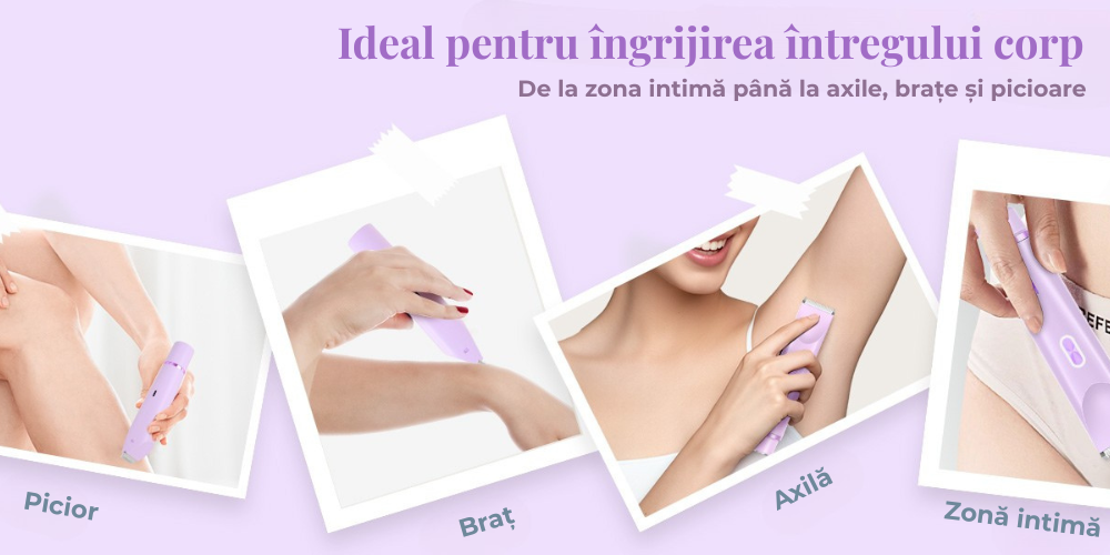 epilator electric femei zona intima axila picioare