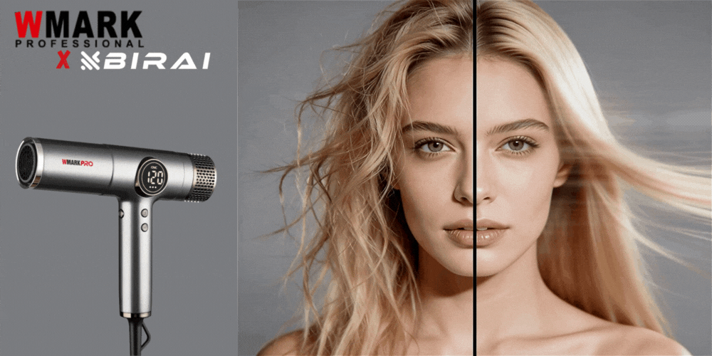 Uscator de par profesional BIRAI NEXON PRO – efect before after