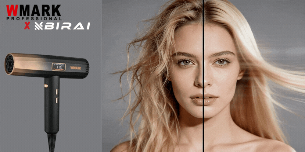 Uscator de par profesional BIRAI AERIX PRO – efect before after