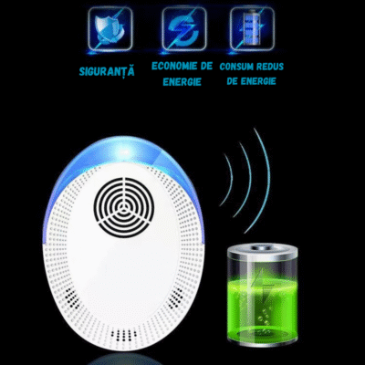 Set 2 Dispozitive Ultrasonice BIRAI® BR03, 25-65 kHz, Anti Soareci, Gândaci, Țânțari, Furnici, Purici, Acoperire Eficientă, Fără Chimicale, Sigur pentru Oameni & Animale - imagine 3