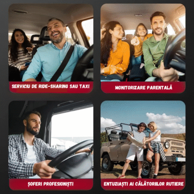 Camera Auto BIRAI® GoMotion 2K, Tripla, GPS, WiFi, Night Vision, WDR, G-Senzor, Monitorizare Parcare 24/7, Unghi 170°, Ecran IPS 3.5", Full HD 1440P, Fata-Spate, Aplicatie Telefon, Negru - imagine 3