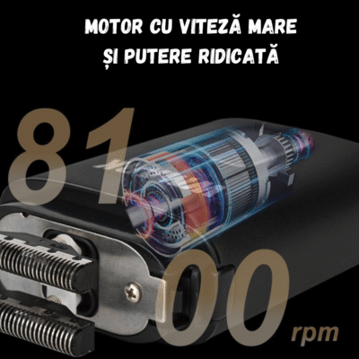 Aparat de Ras Electric Profesional WMARK by BIRAI Model SmoothX – Performanță și Precizie pentru un Bărbierit Perfect - imagine 4