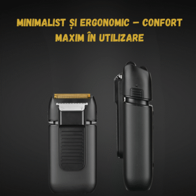 Aparat de ras electric Wmark Evo BIRAI cu design minimalist și ergonomic pentru confort maxim în utilizare.
