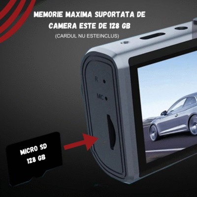 Camera Auto BIRAI® GoMotion 2K, Tripla, GPS, WiFi, Night Vision, WDR, G-Senzor, Monitorizare Parcare 24/7, Unghi 170°, Ecran IPS 3.5", Full HD 1440P, Fata-Spate, Aplicatie Telefon, Negru - imagine 6