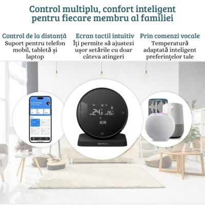 termostat smart wifi BIRAI HeatSense compatibil alexa google home control vocal temperatura