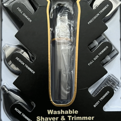 Mașină de Tuns și Ras Profesională 6 în 1 BIRAI® LK-860 – Trimmer Multifuncțional, Afișaj LED, Lame Titan, Autonomie 99 Min, Rezistent la Apă, Încărcare USB - imagine 5