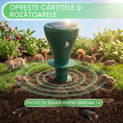 aparat solar anti rozatoare vibratii subterane gradina curte