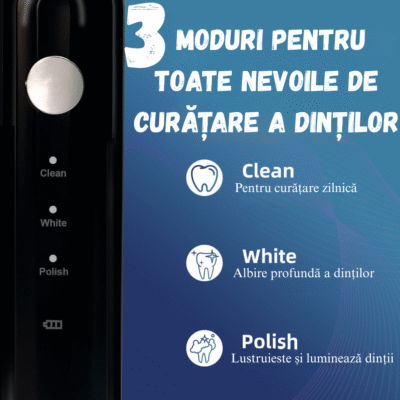 Periuță de dinți electrică, Magentak U-Shape 360 - imagine 5