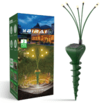 2 Aparate Anti-Cârtite cu Lumini Tip Licurici BIRAI M8 – Ultrasunete, Solar, IP65, Protecție Grădină