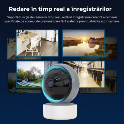 Baby Monitor Birai® NovaBaby – Camera Wireless Full HD cu Vedere Nocturnă, Senzor Mișcare, Audio Bidirecțional, Rotire 360° - imagine 3