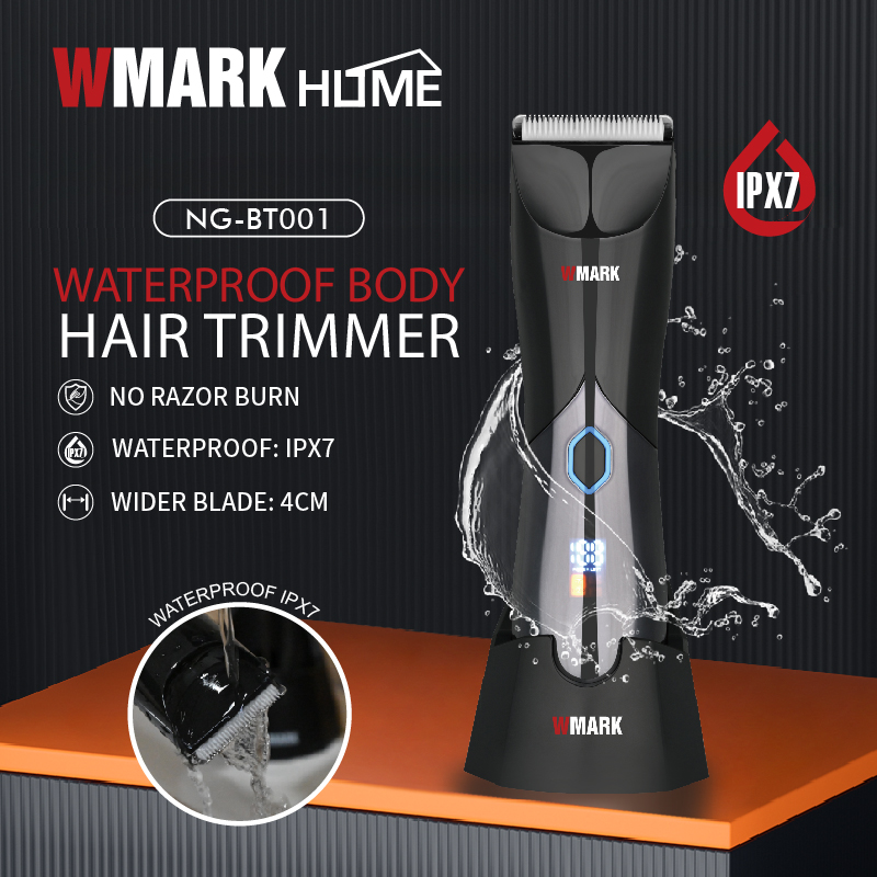Trimmer BIRAI Home, mașină de tuns și ras, corp & barbă, IPX7, USB-C, 60 min, LED, negru - imagine 2