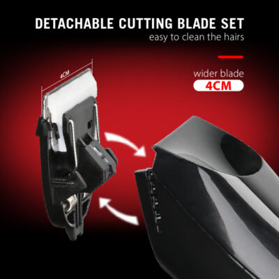 Trimmer BIRAI Home, mașină de tuns și ras, corp & barbă, IPX7, USB-C, 60 min, LED, negru - imagine 3