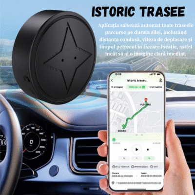Mini GPS Tracker Auto BIRAI P12, localizare in timp real, antifurt, compatibil iOS Android