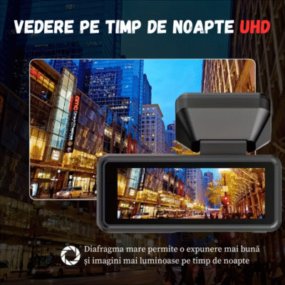 camera auto BIRAI RoadPro A215 inregistrare dubla 4K fata spate