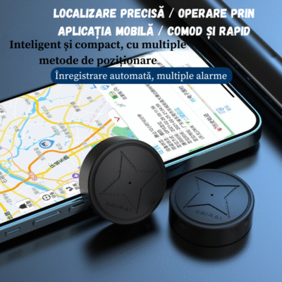 Mini GPS Tracker Auto BIRAI P12, localizare in timp real, antifurt, compatibil iOS Android