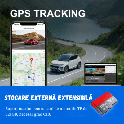 camera auto BIRAI RoadPro A215 inregistrare dubla 4K fata spate