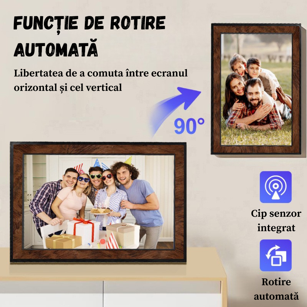 rama foto digitala BIRAI Y101 WiFi touchscreen 10.1 inch