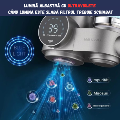 Filtru Apa Potabila, BIRAI® PRO2AQUA, Purificator Apa, Montare la Robinet - imagine 3