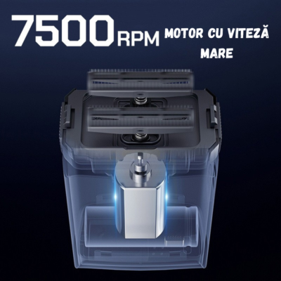 Aparat de Ras Electric Profesional BIRAI® BRD S201, Shaver 7500 RPM, Albastru - imagine 2
