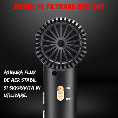 Uscător de păr profesional BIRAI Aerix Pro cu filtru de aer detasabil pentru curatare usoara
